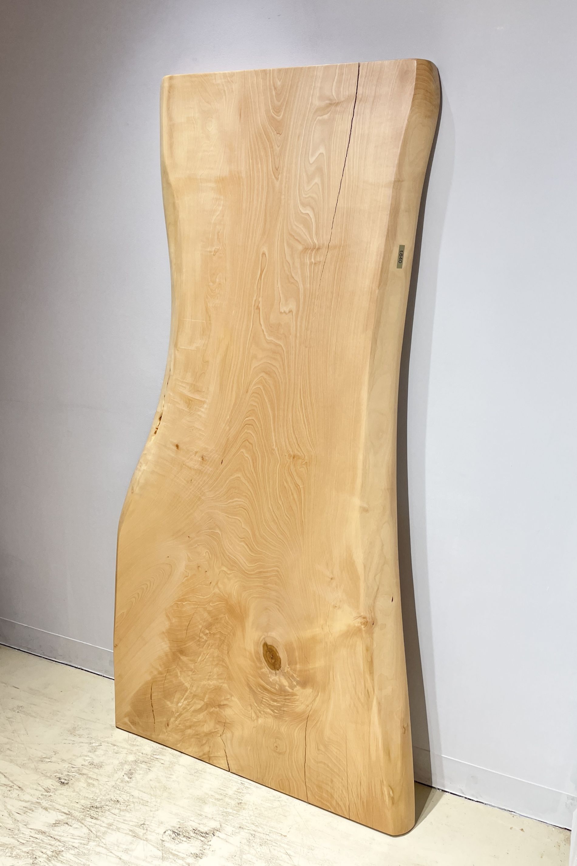 一枚板 栃（トチ）材テーブル用天板 1675×470~820mm 一枚板テーブル