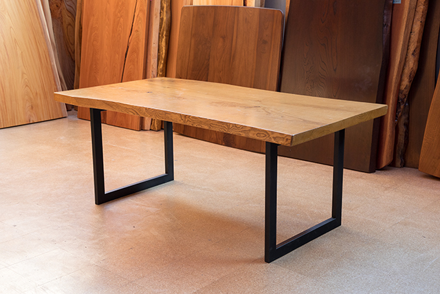 天然木 新潟工場 アフリカンローズ（ブビンガ）材 一枚板 カウンター