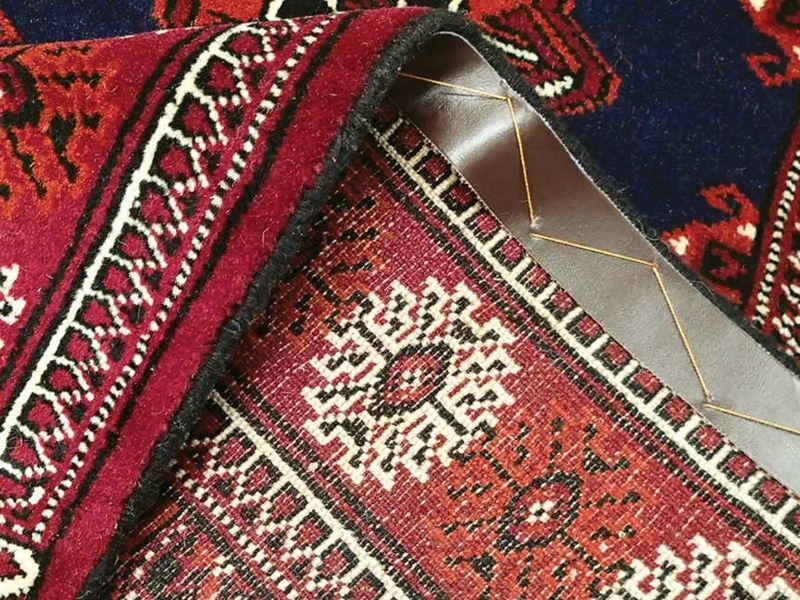 新品 トルクメン ペルシャ 絨毯 1.2m アクセント サイズ 123 x 78 cm