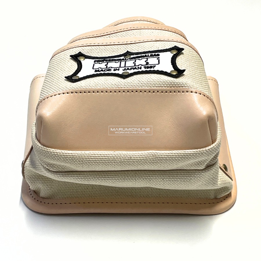 ニックス 腰道具 KNICKS ツーウェイタイプ帆布生地ヌメ革補強3段腰袋