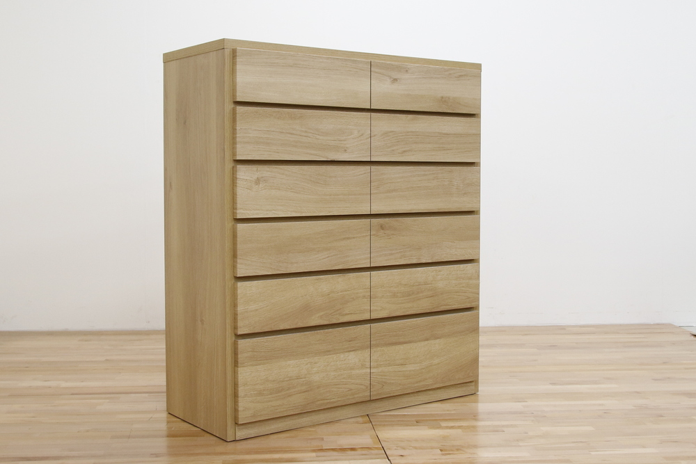 キューブ 幅90-5段チェスト オーク | チェスト・タンス | 丸田木工