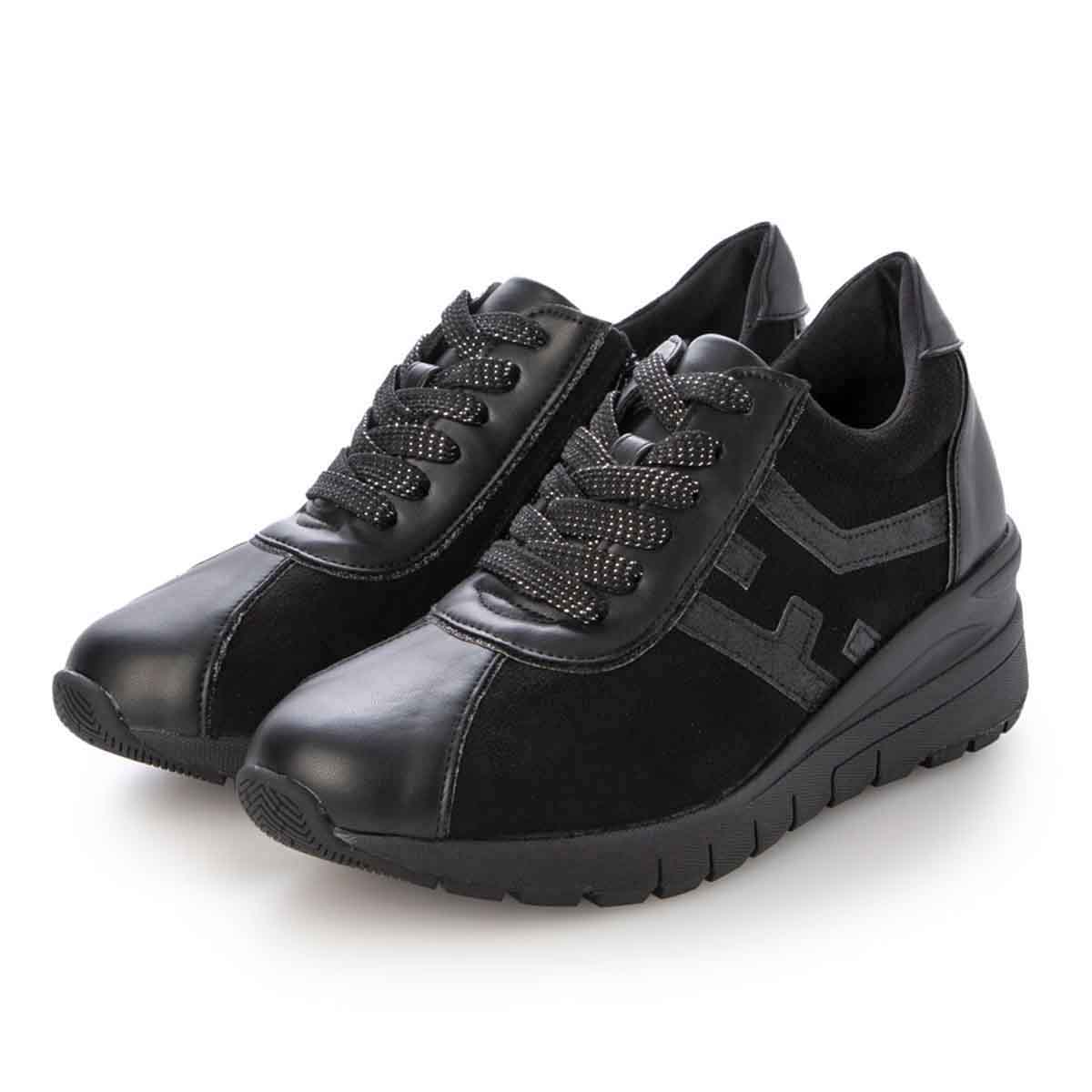 撥水加工】HIROKO KOSHINO ヒールタイプ・ハイカットスニーカー