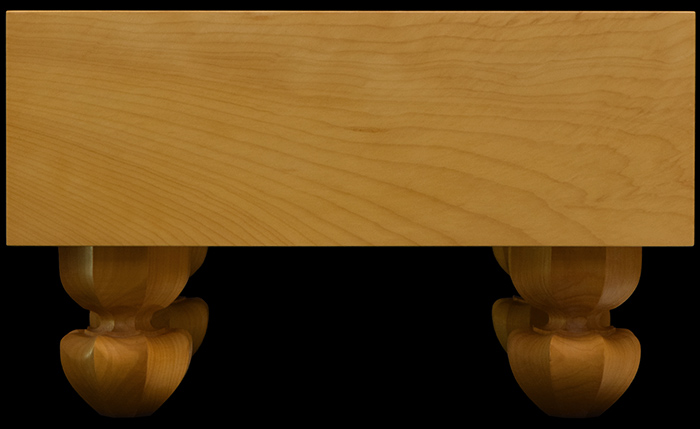 本榧足付将棋盤 4寸1分（木表） sa40047 | 前川榧碁盤店