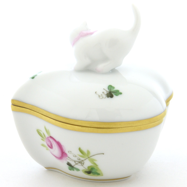 ヘレンド(Herend) ウィーンの薔薇・シンプル(06005/VRHS) ハート形