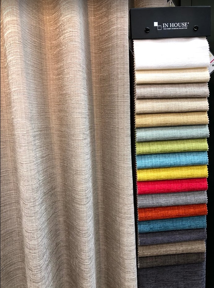 五洋インテックスの人気カーテン。『サウスエンド』の展示品紹介と納品