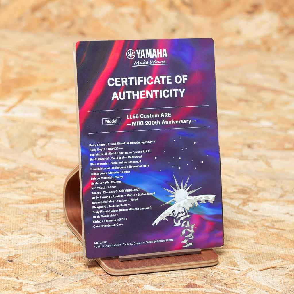 LL56 Custom ARE -MIKI 200th Anniversary-: アコースティックギター