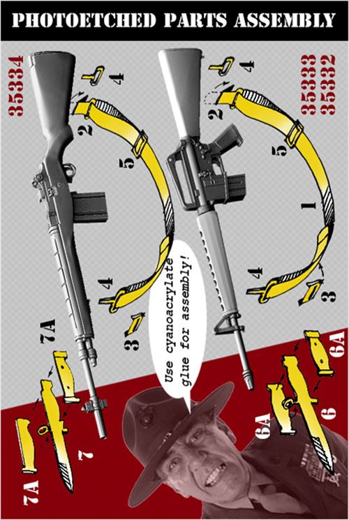 Bravo6[B6-35334]1/35 ベトナム戦争/現用 米陸軍/海兵隊 M14ライフル