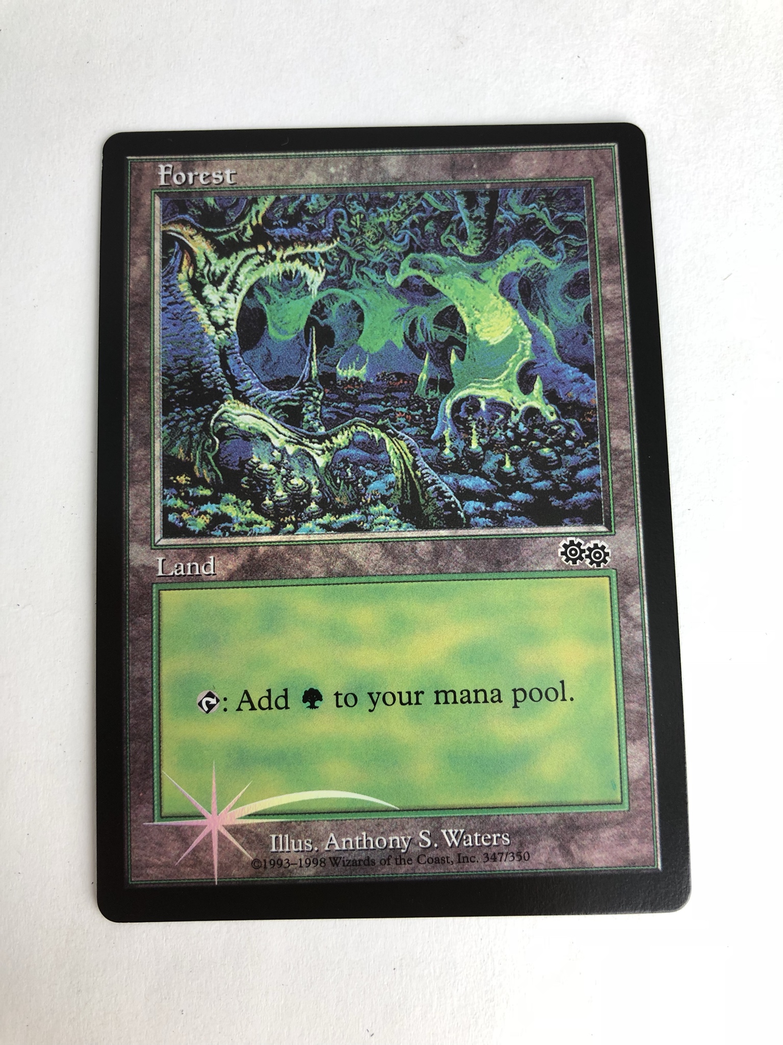 Forest Urza's Saga arena land foil magic the gathering proxy mtg