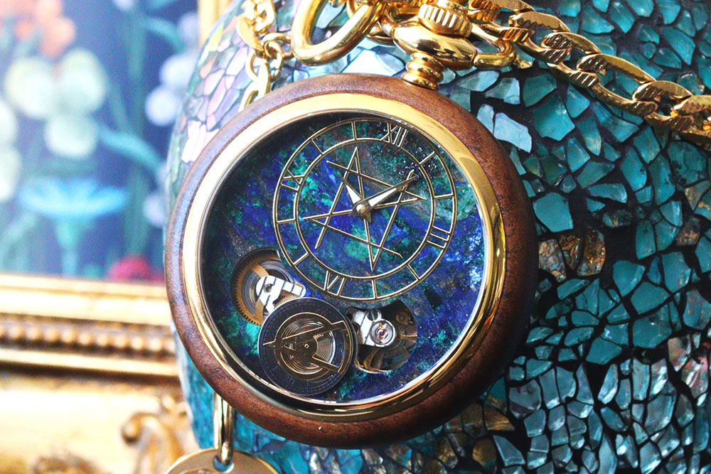 第九回受注新作商品紹介 天然石×天然木 唯一無二の美しい模様の腕時計