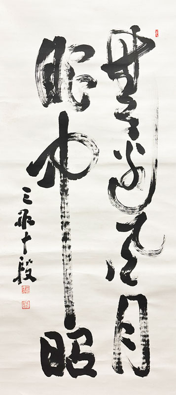 三船久蔵（三船十段） 無辺風月眼中眼/掛け軸(Hanging scrolls) 絵画の