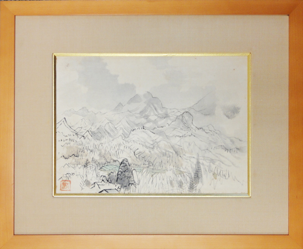 前田青邨 故郷之山/掛け軸 絵画の買取.販売.表装/長良川画廊