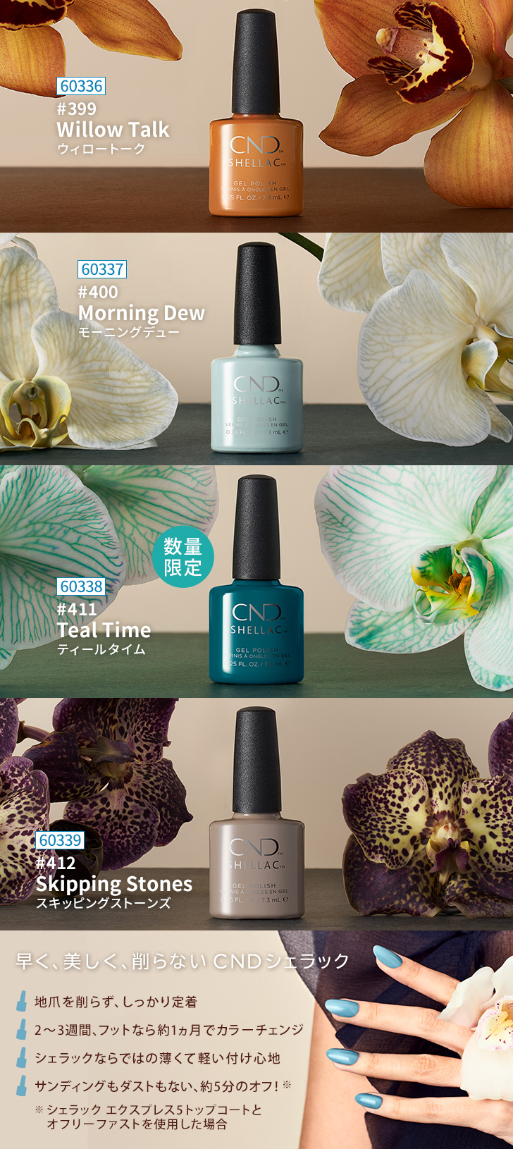 9/5発売】CND シェラック IN FALL BLOOM コレクション | プロ向け