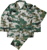 八七式陸軍迷彩服 上下セット 中国人民解放軍 ミリタリーショップ 革