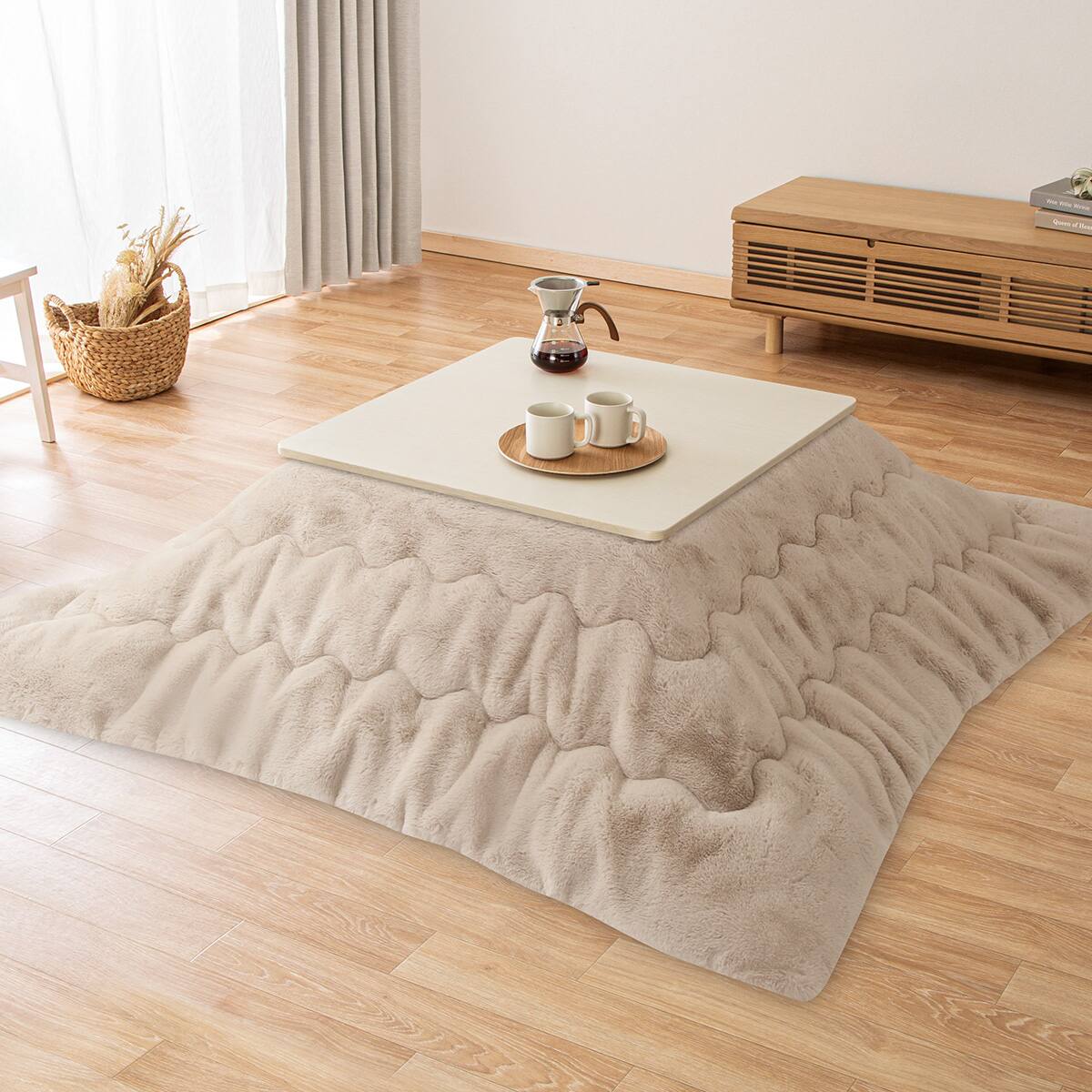 断熱こたつ掛ふとん 正方形(NウォームWSP モカ RU2518) | ニトリネット