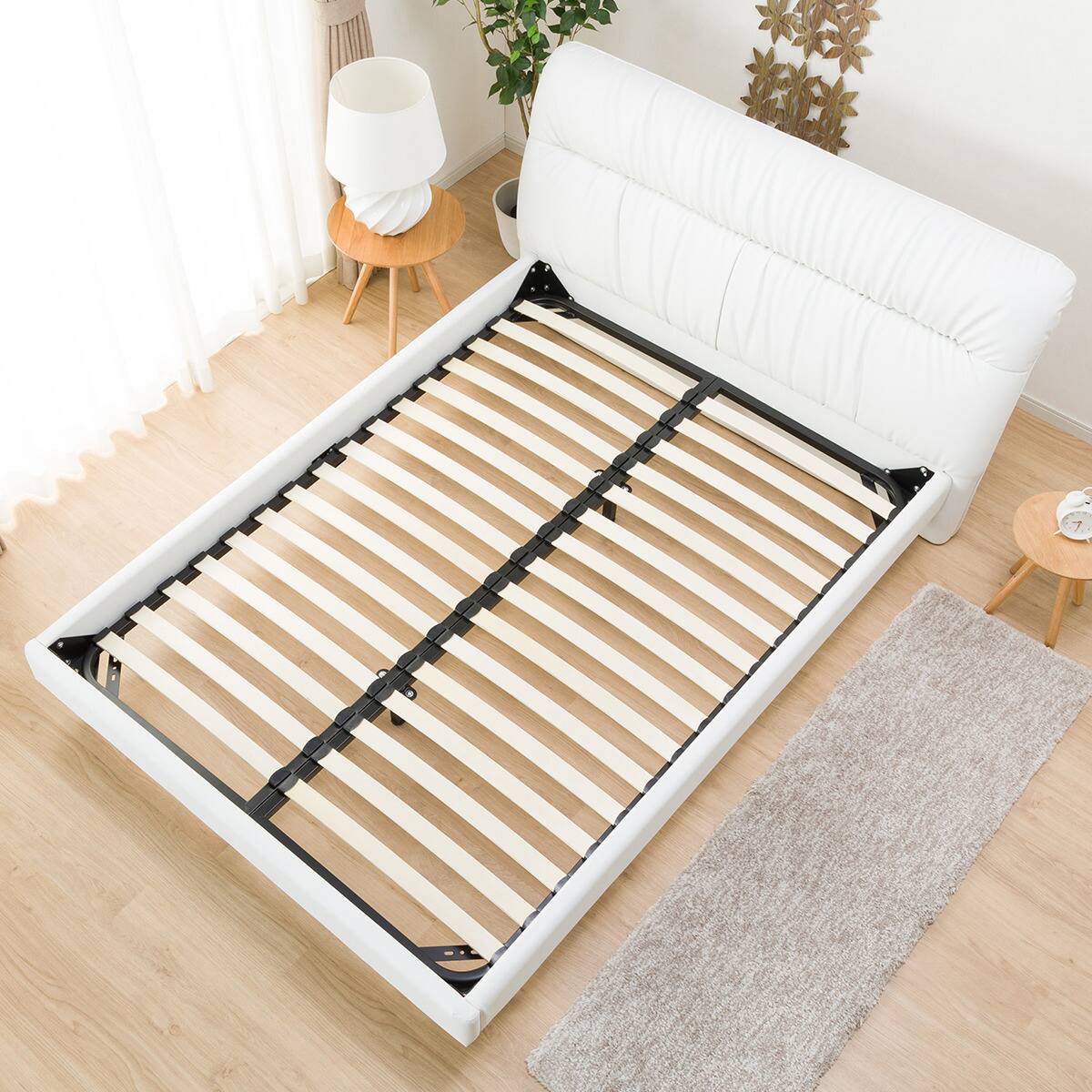 すのこダブルベッドフレーム(サラス/WH) | ニトリネット【公式】 家具