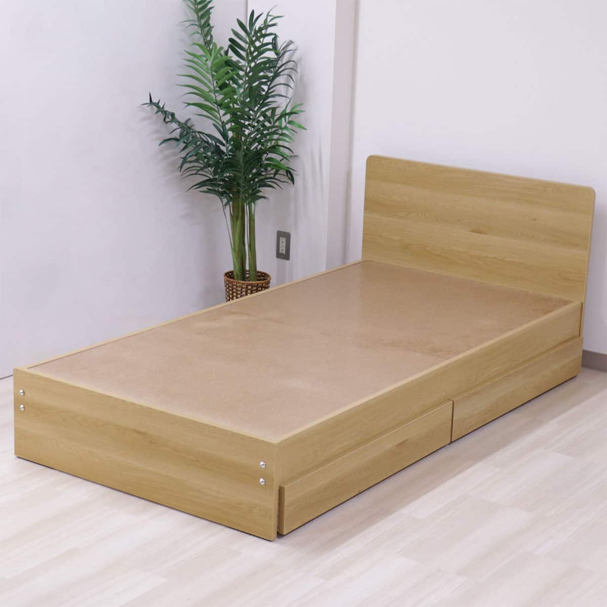 木製シングルベッドフレーム(TM366 引出し付き NA) | ニトリネット