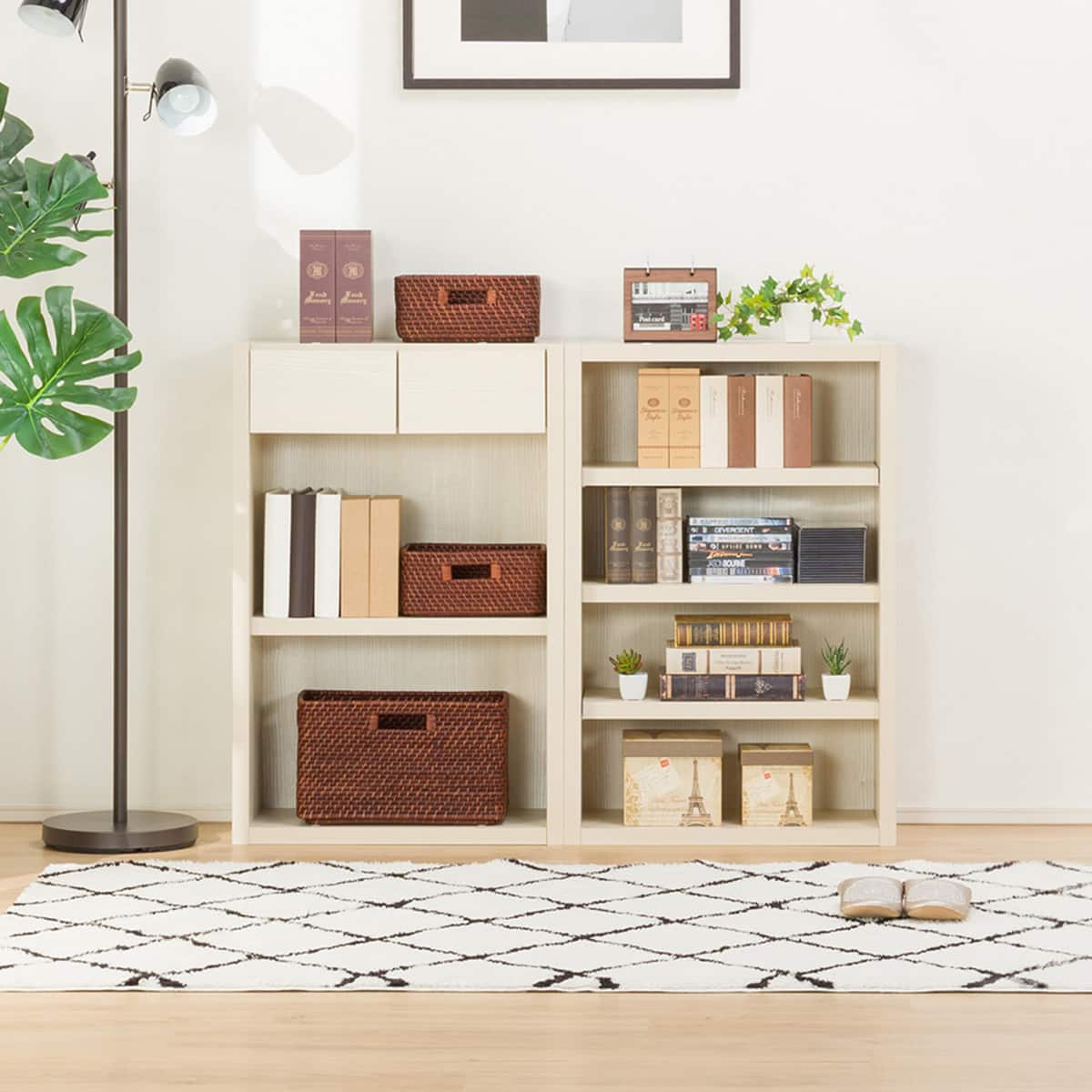 オープン本棚(カゼラ60 WH) | ニトリネット【公式】 家具・インテリア通販