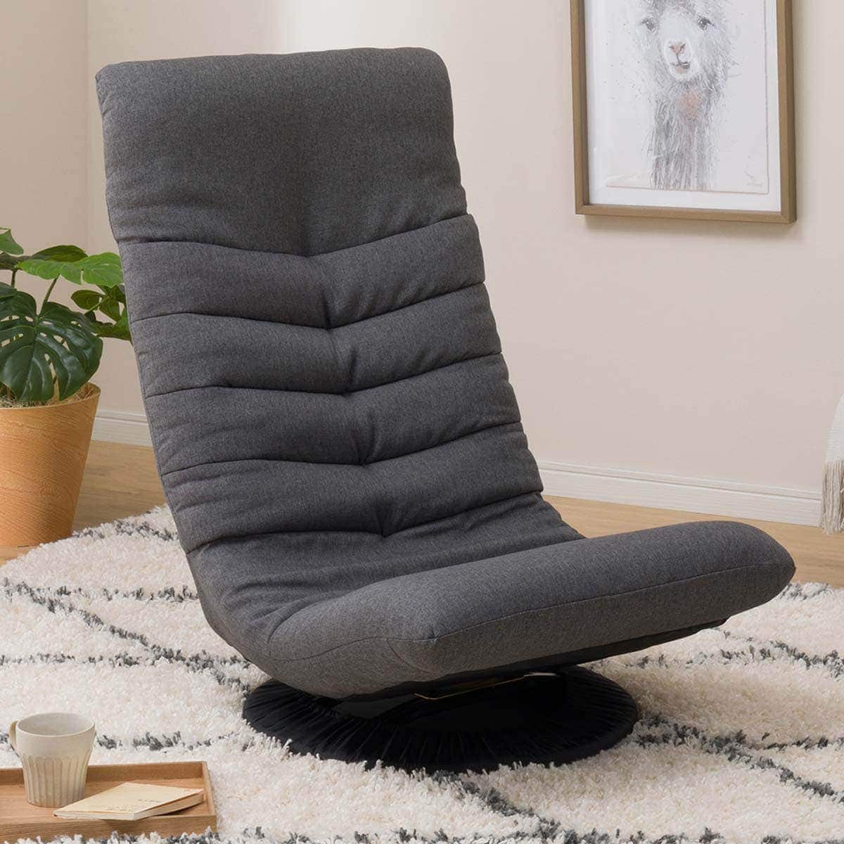 首リクライニング回転座椅子(Nクレシエ DGY) | ニトリネット【公式