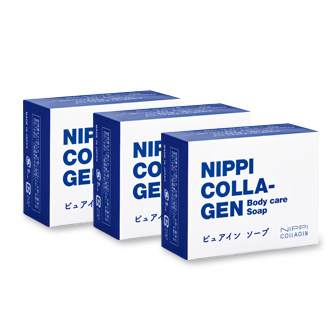 ピュアイン ソープ(3個入り)｜ニッピコラーゲン化粧品【公式】通販サイト