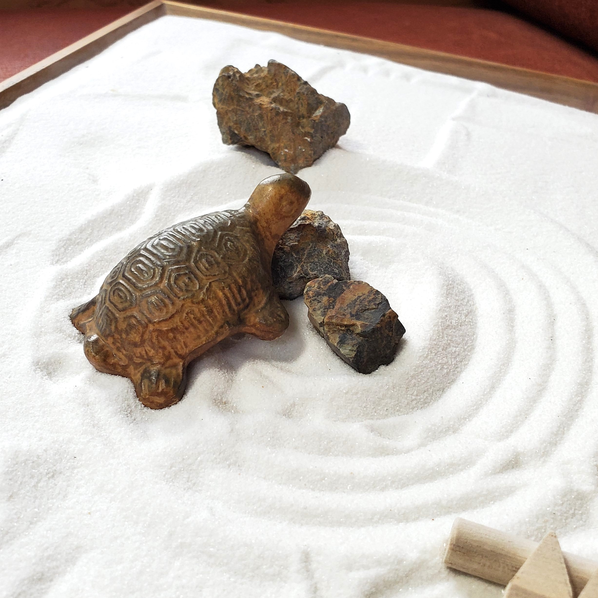 ミニチュア 添配 フィギュア 盆景 亀 （大） 陶器 かめ zengarden