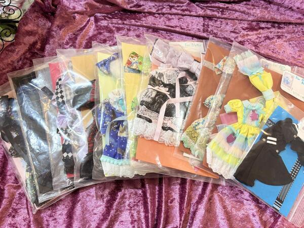 ネオブライスサイズ『ワンピースとヘッドドレスセットグリーンフラワー