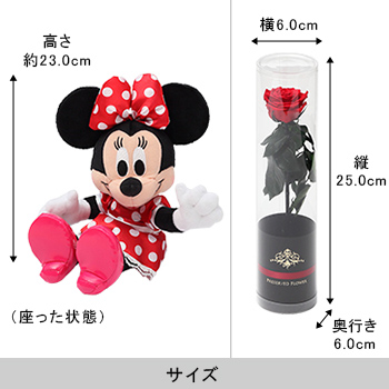 ミニーマウス（ラブリー）＜プリザーブドフラワー付き＞ 詳細 | NTT