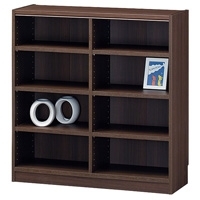 スマートオフィス】☆木製棚タナリオTNL-1287DKダークブラウン 白井産業