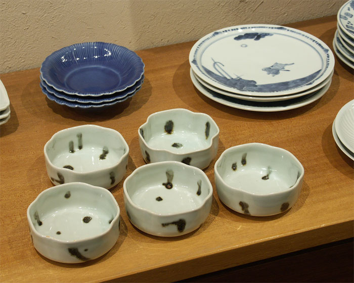 藤塚光男 蕎麦猪口 皿 セット 染付 藤塚光男 蕎麦猪口 皿 セット 染付