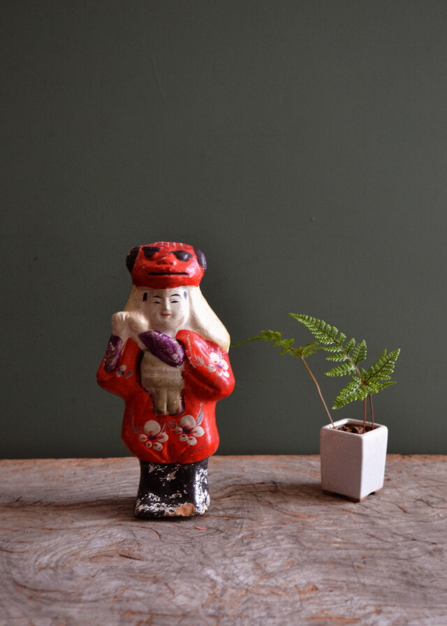 郷土人形 アンティーク 越後獅子 角兵衛獅子 郷土玩具 Antique Sam's