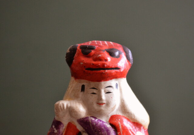 郷土人形 アンティーク 越後獅子 角兵衛獅子 郷土玩具 Antique Sam's