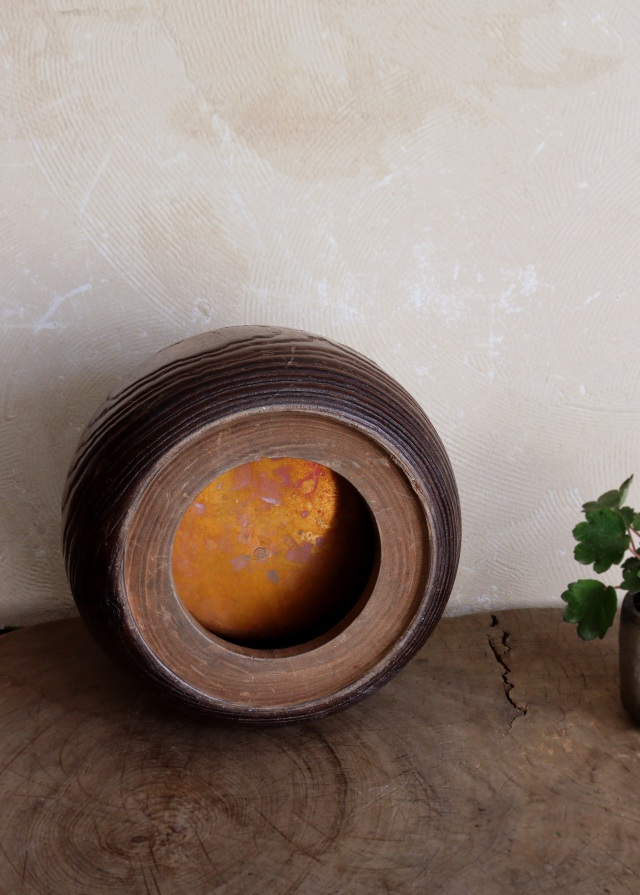 蒔絵火鉢 蒔絵手あぶり 民具 鉢カバーAntique Sam's Collection