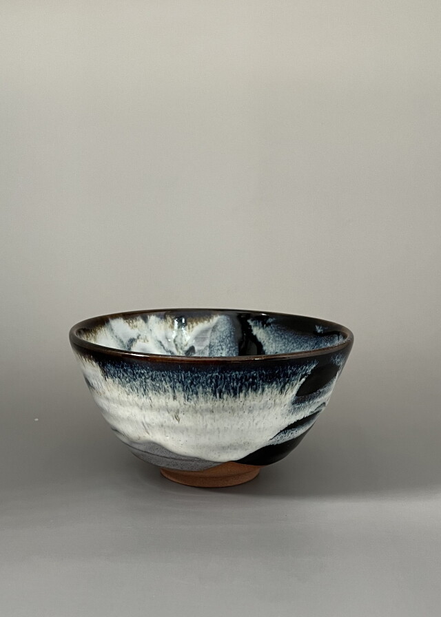 鵙 もず 鳥 茶碗 魚水庵 抹茶碗 茶器 木箱 共箱 茶道具 鵙 もず 鳥