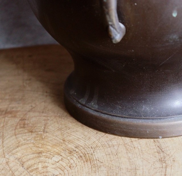 象嵌火鉢 瓶掛け 火鉢 手あぶり 鉢カバー 骨董 風炉 涼炉 金属火鉢