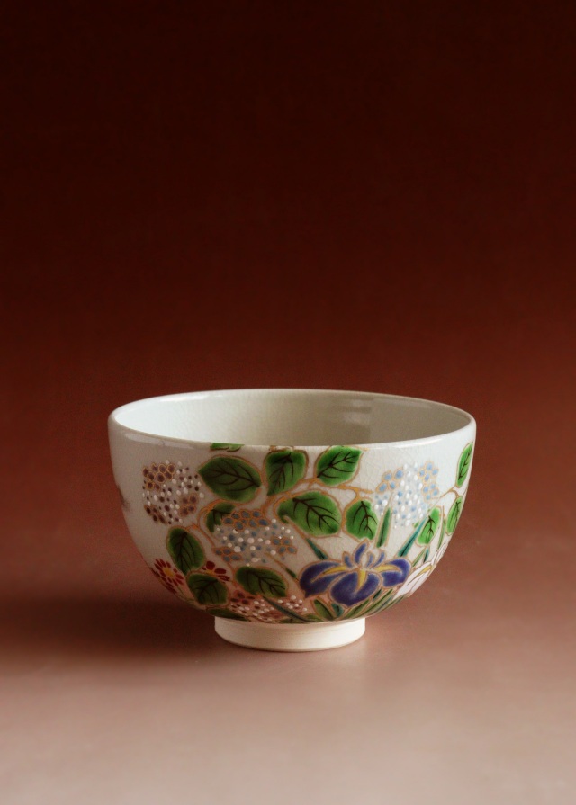 T*o様 京焼 色絵ワラビ茶碗 新品 京焼 色絵ワラビ茶碗 新品 【