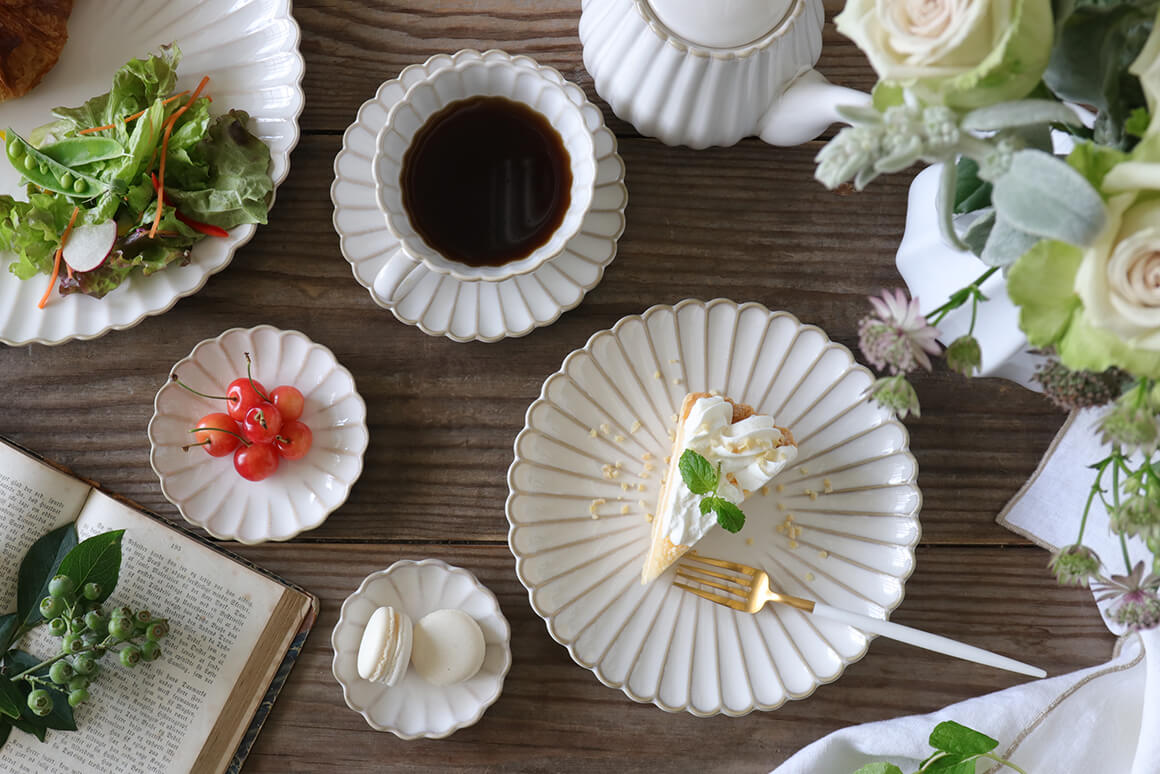 デザートプレート Kali 20.5cm オフホワイト