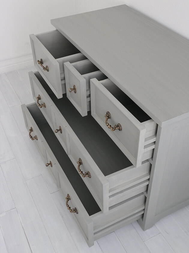 BLANC D'IVOIREチェストJEANNEグレーストーン