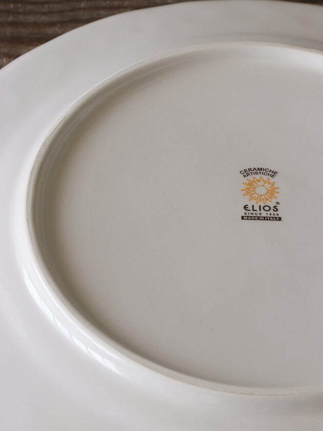 ELIOS MATELASSE ディナープレート 29cm クリーム キルティング