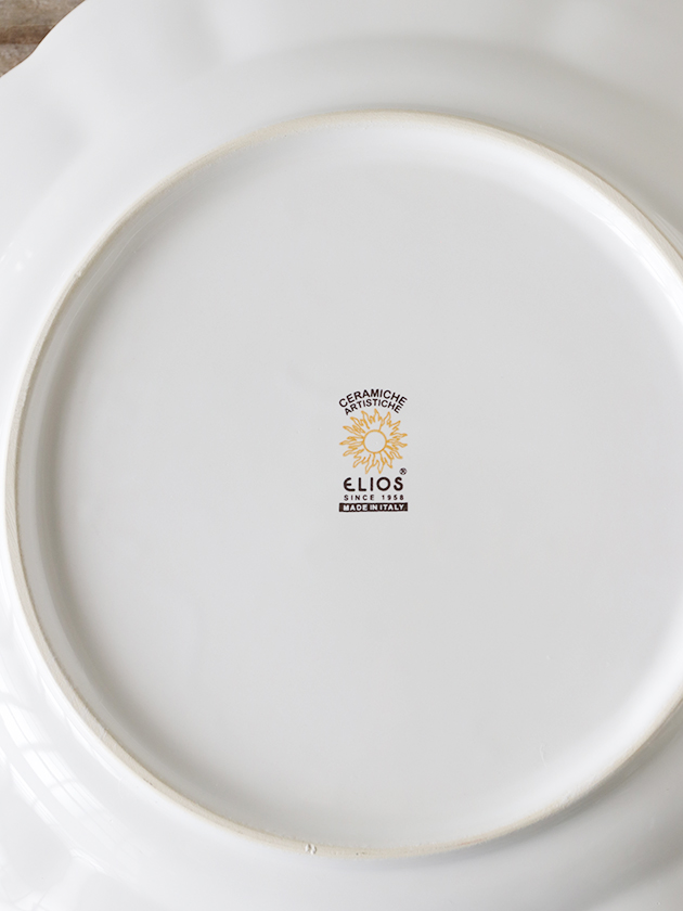 ELIOS BAROCCOディナープレート28cm ホワイト