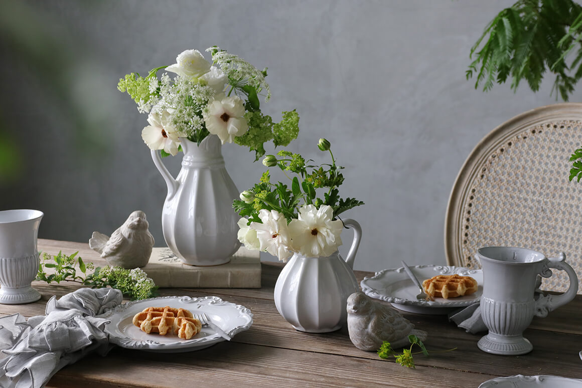 フラワーベースLottiホワイトS