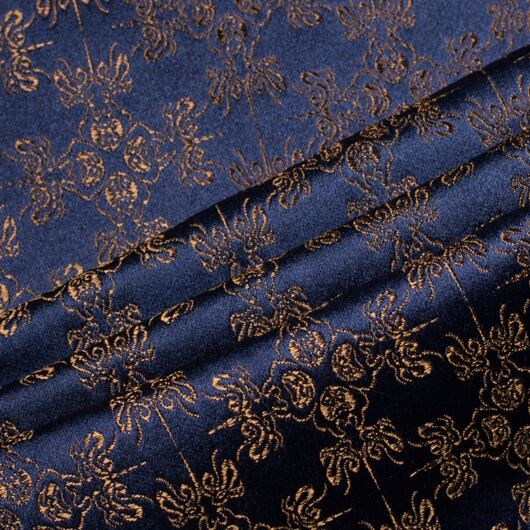 Dark blue and bronze brocade - SARTOR BOHEMIA