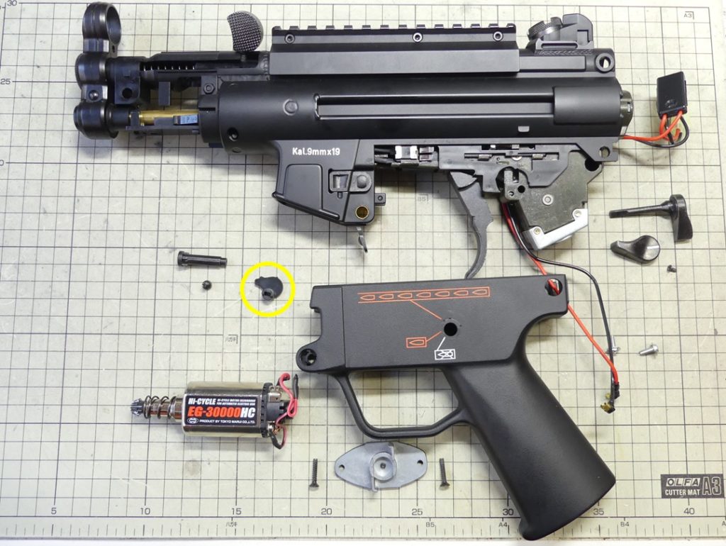 □SAATカスタムブログ□東京マルイ ハイサイクル電動ガン MP5Kをパワー