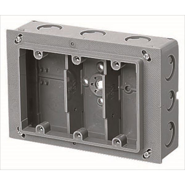 CSW-3N 埋込スイッチボックス（塗代付）プラスチック製セーリス