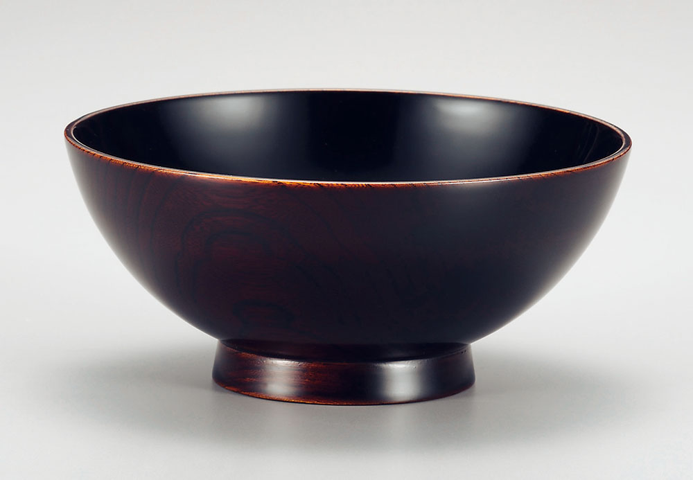 お椀お好み椀-越前塗 栓 木地呂内黒 大椀［1客］ | 越前漆器粂治郎