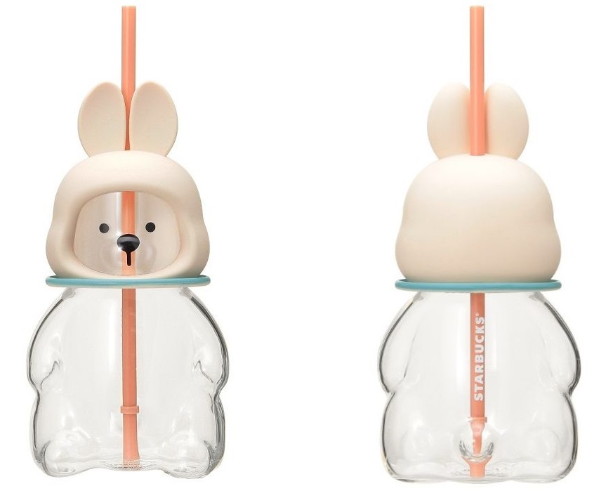 スタバの新作グッズ、うさぎの宇宙飛行士に扮した「ベアリスタ」の