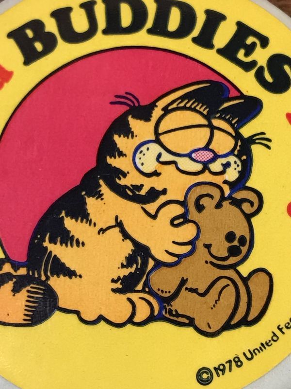 Garfield “Buddies” Pooky Tin Badge ガーフィールド ビンテージ 缶