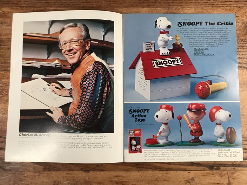 Aviva Toy Company Peanuts Snoopy Catalog アビバ社 ビンテージ
