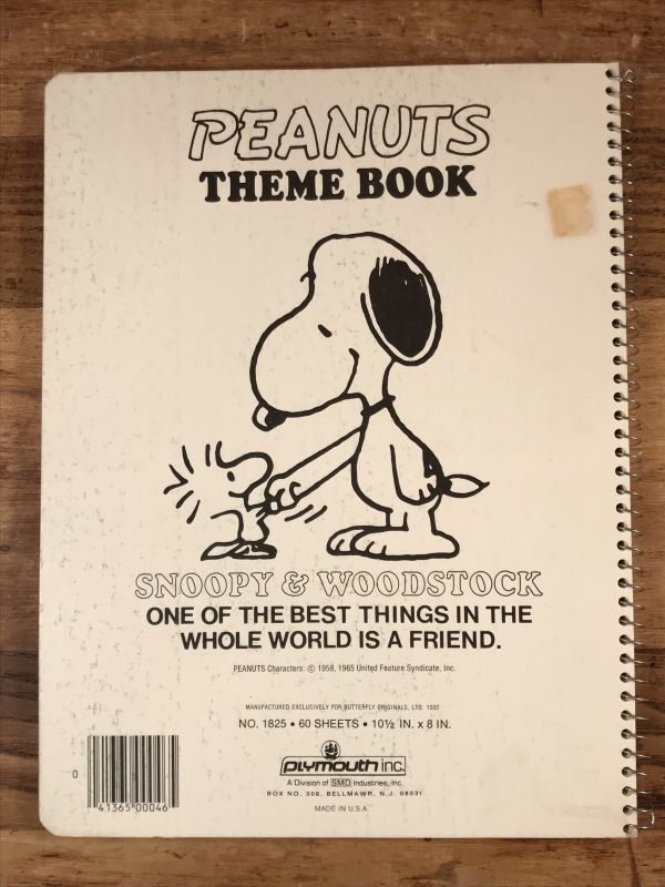Plymouth Peanuts Snoopy “For President” Theme Book スヌーピー