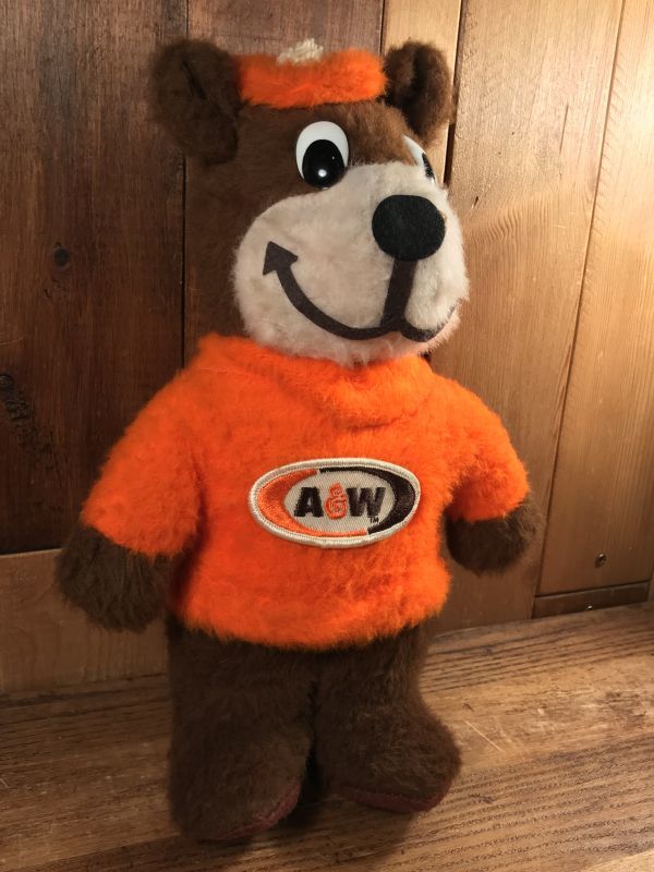 A&W Rootbeer Bear Plush Doll エーアンドダブリューベア ビンテージ