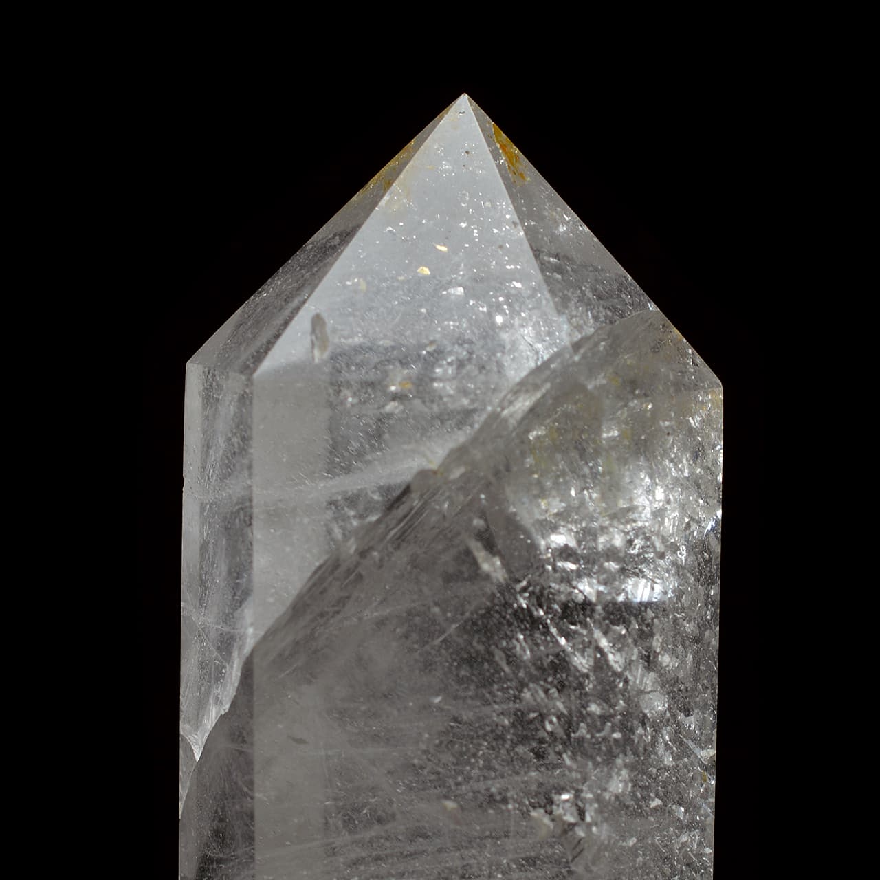 水晶ポイント六角柱 - 約14cm【台座付】 | 天然石置物類のご購入