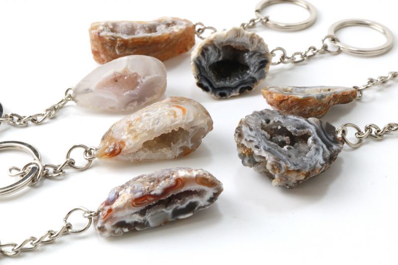 キーホルダー トレジャーメノウ 財運 運気アップ エネルギー アゲート